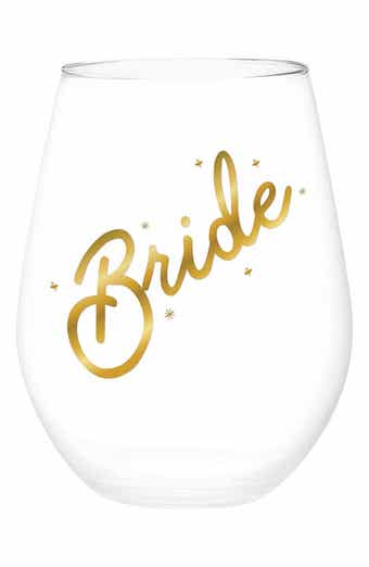 CREATIVE BRANDS Bride Stemless Wine Glass