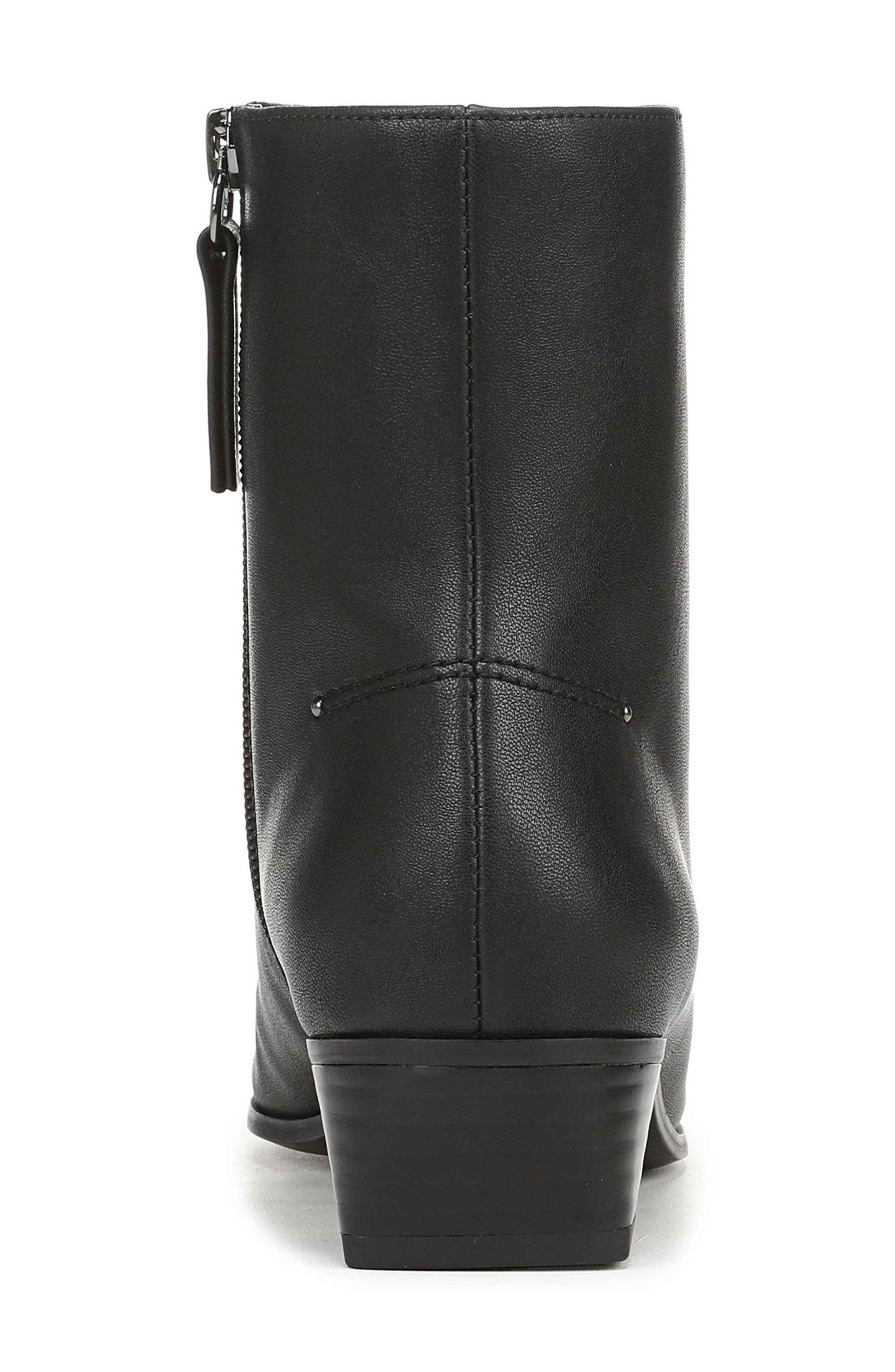 Finella Faux Leather Bootie, Alternate, color, BLACK