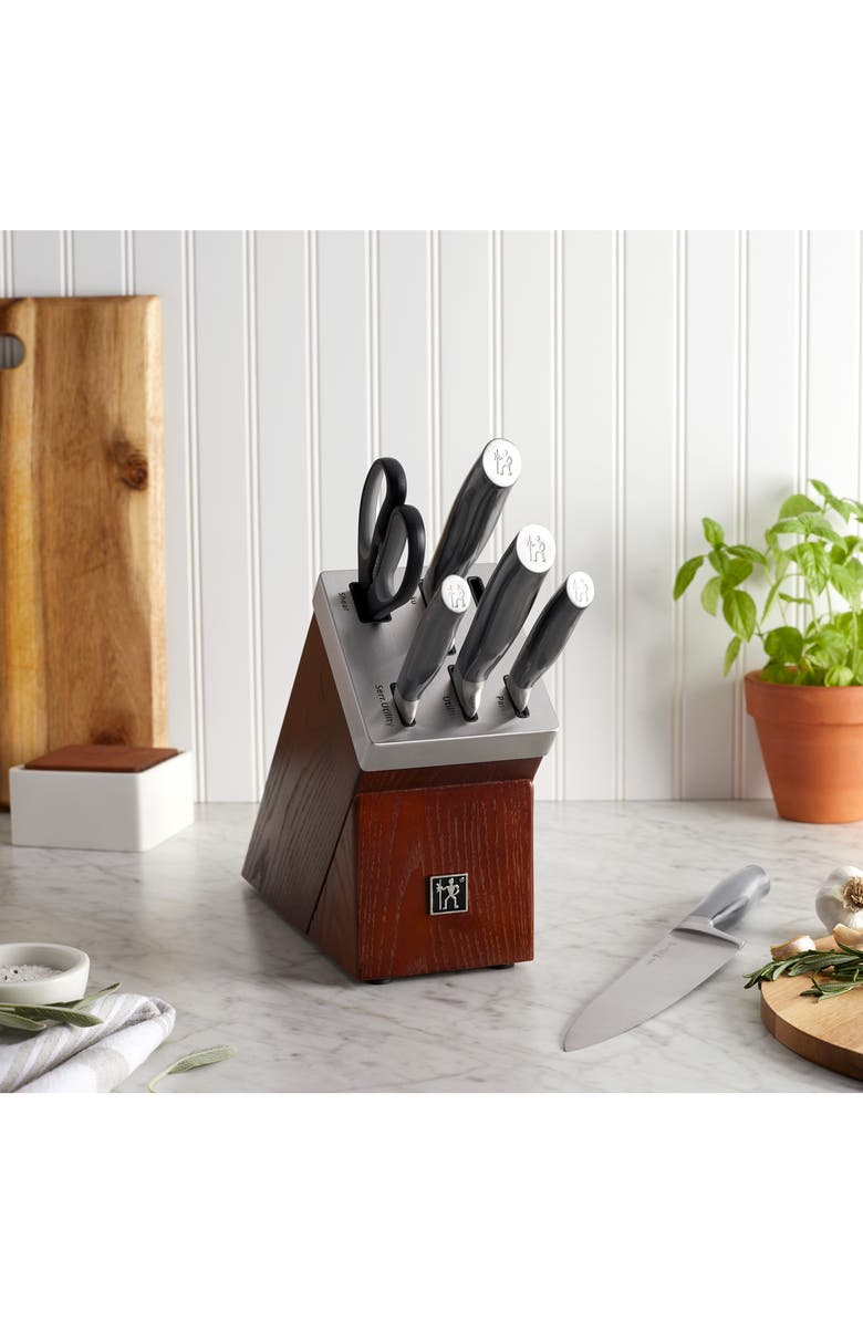 HENCKELS CUTLERY GRAPHITE 7-PC SS BLOCK SET, Alternate, color, Stainless Steel