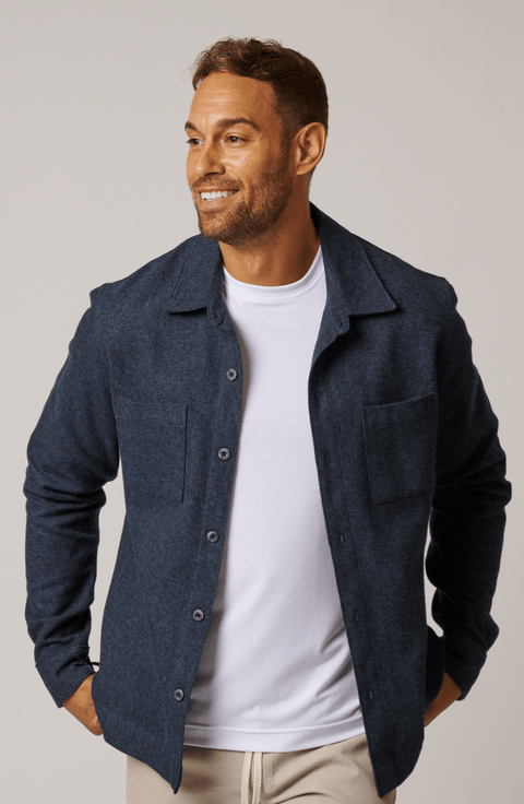 Cotton Tweed Button Up