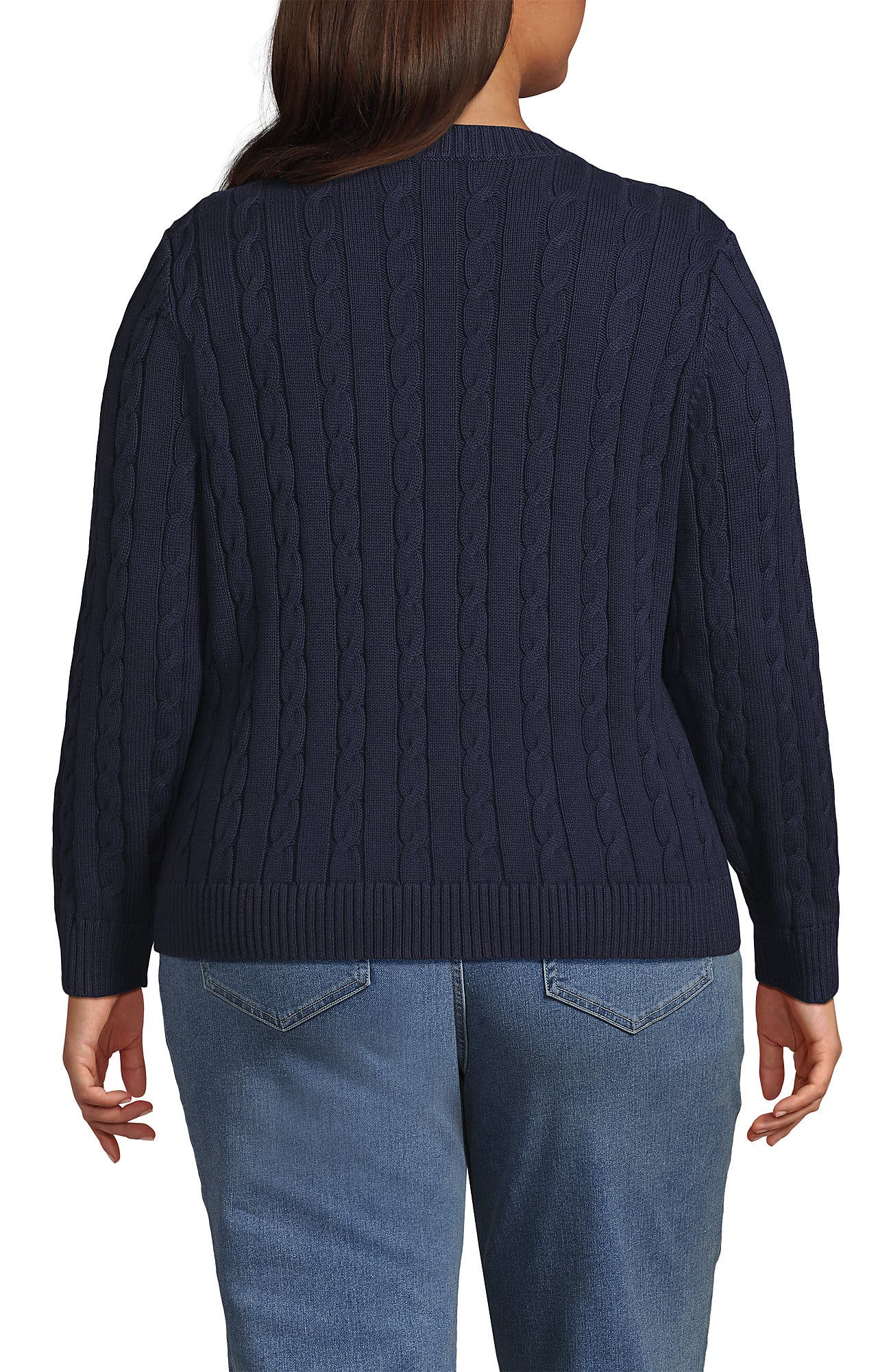 Plus Size American Flag Drifter Cable Sweater - image 2