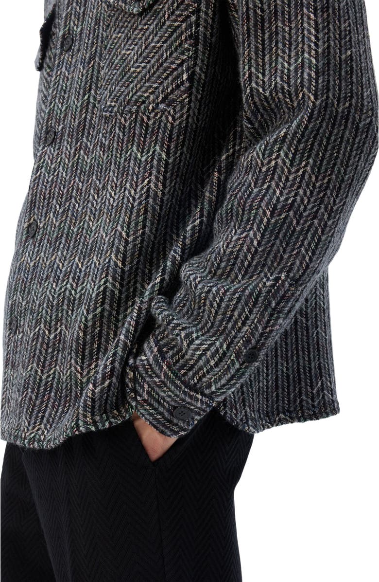 Missoni Overshirt In Wool-cotton Blend With Zigzag Pattern, Alternate, color, Multicoloured