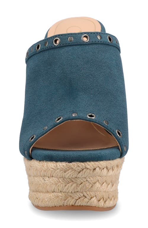 JOURNEE COLLECTION JOURNEE COLLECTION YARI PLATFORM WEDGE ESPADRILLE SANDAL 