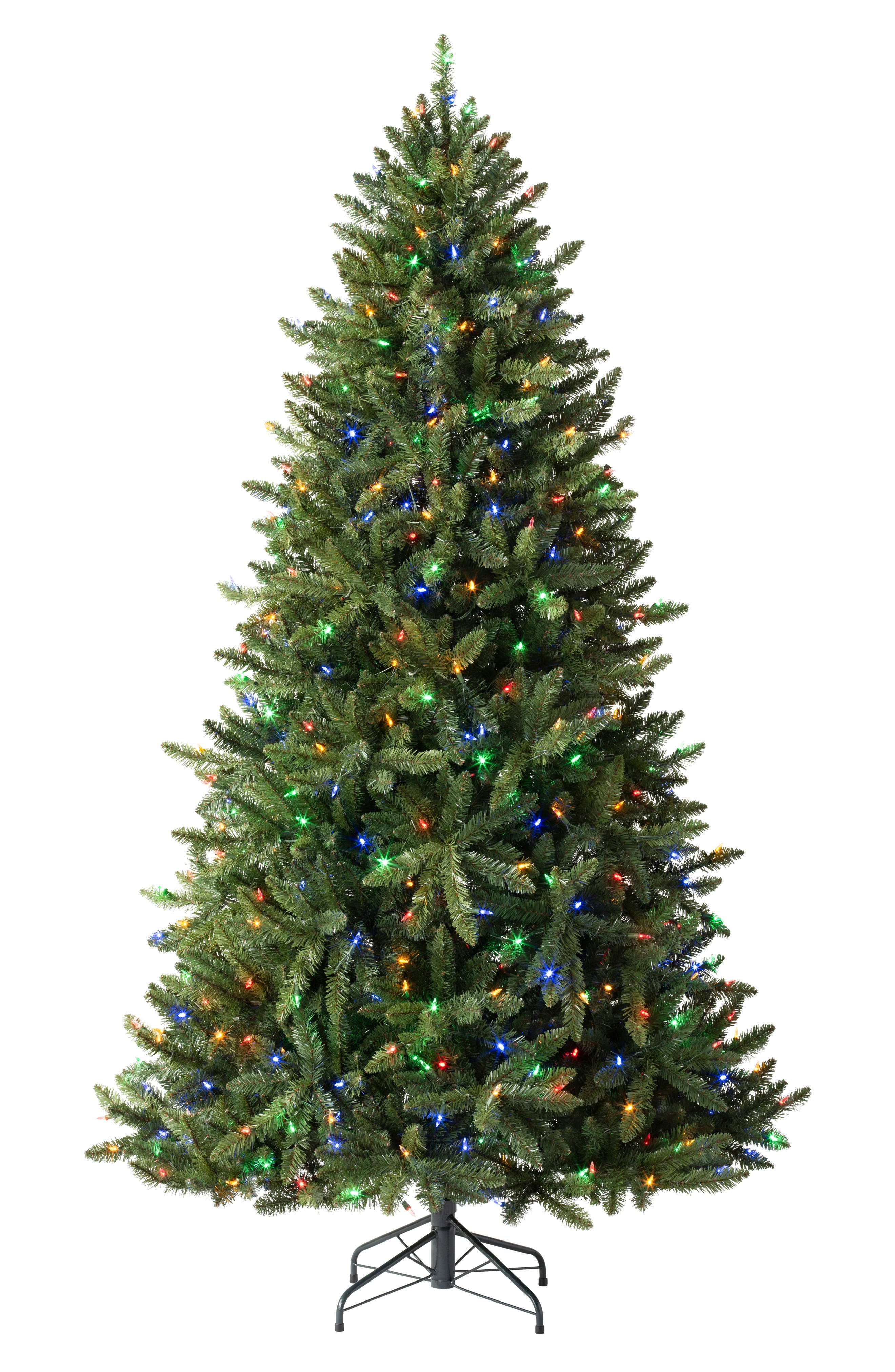 TREETOPIA Artificial Pre-Lit Color Blast Balsam Spruce Tree