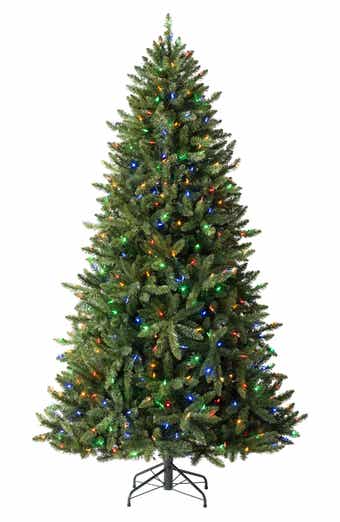 TREETOPIA Artificial Pre-Lit Color Blast Balsam Spruce Tree