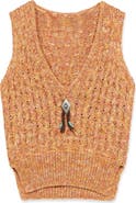 Fortela Lizzy Melange Cotton Knit Vest