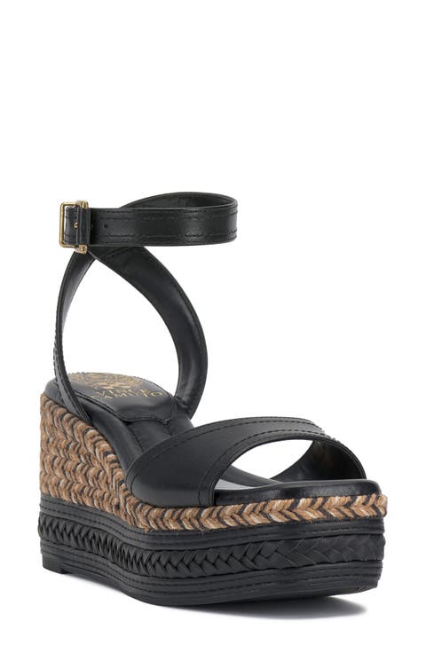 Lilla Ankle Strap Platform Wedge (Women)