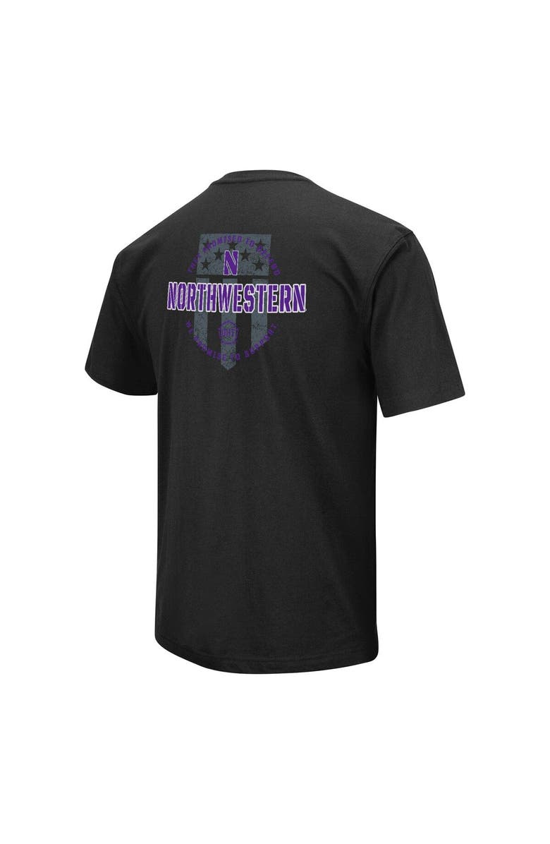 COLOSSEUM Men's Colosseum Black Northwestern Wildcats OHT Military Appreciation T-Shirt, Alternate, color, Black
