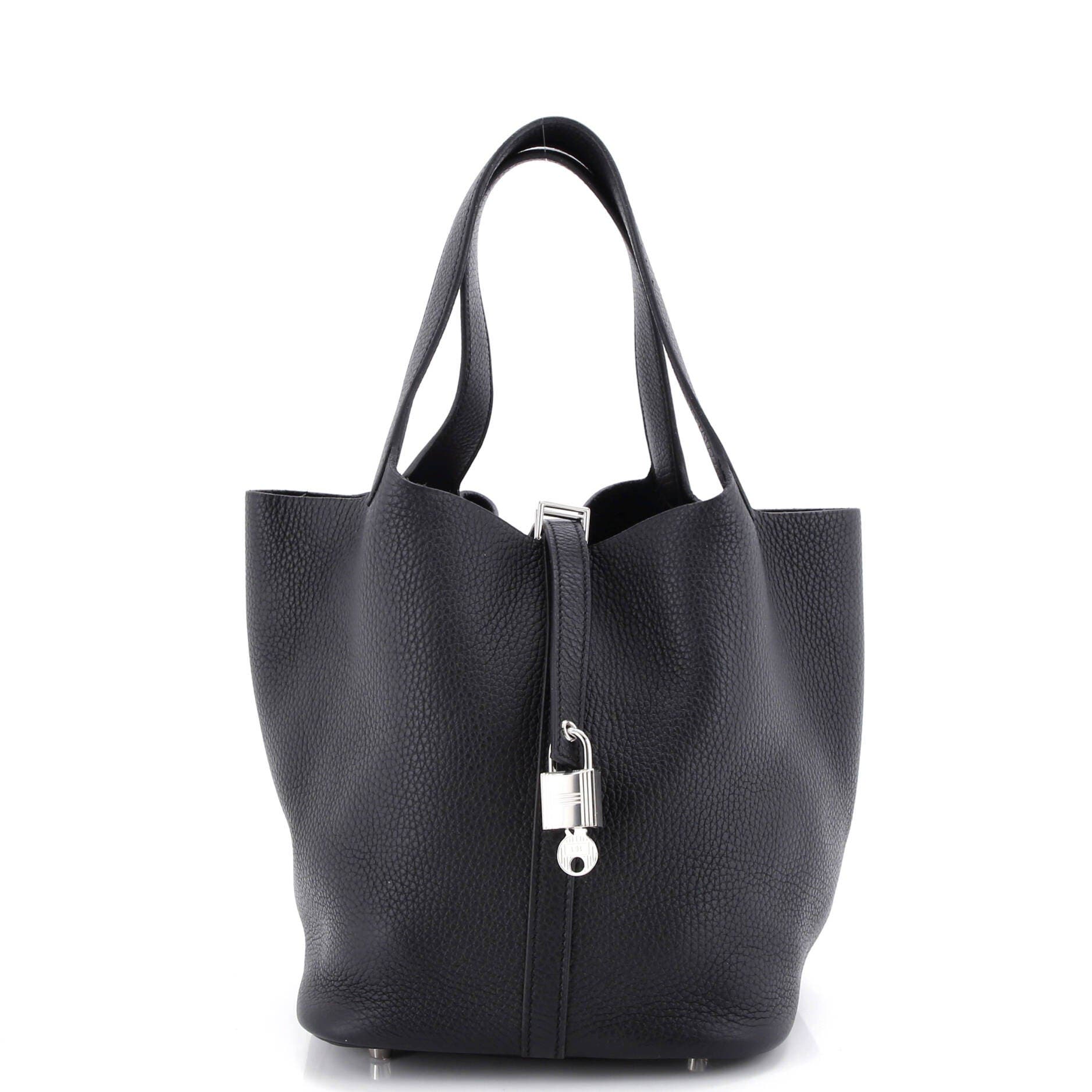 Pre-Owned Hermes Picotin Lock Bag Clemence MM, Main, color, 