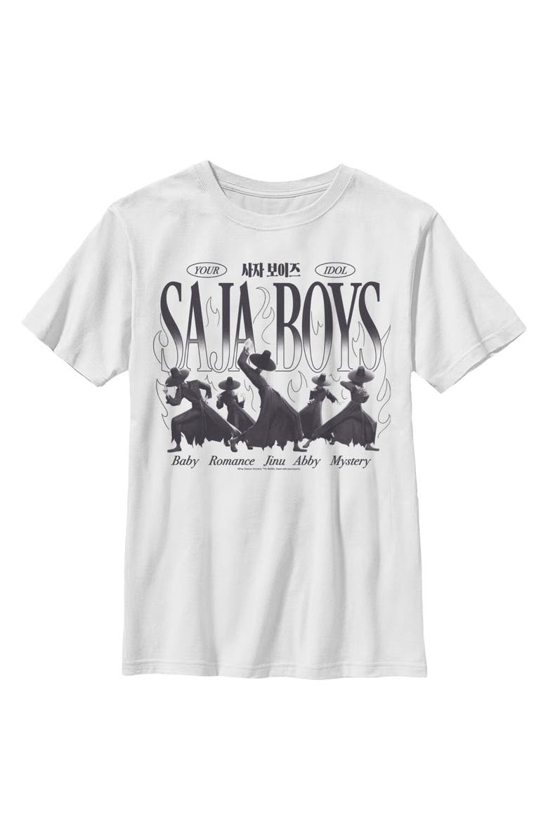KPop Demon Hunters Boy's KPop Demon Hunters Your Saja Boys Idols  Graphic T-Shirt, Main, color, White