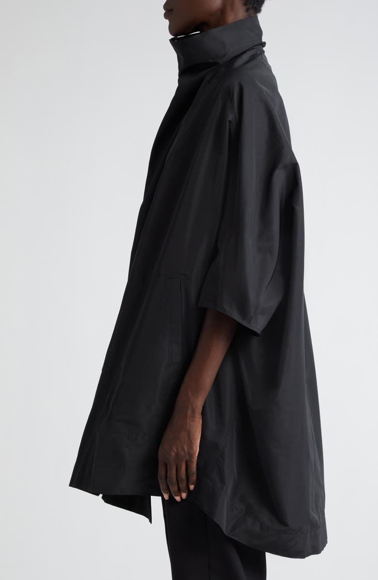 Rick Owens Stand Collar Oversize Jacket, Alternate, color,