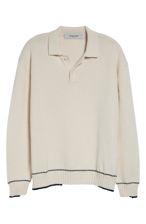 Journey Rindley Tipped Cotton Blend Polo Sweater