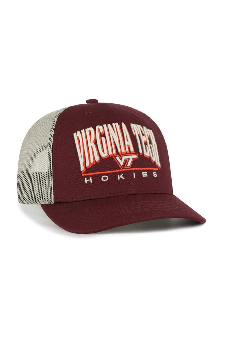 Men's '47 Maroon Virginia Tech Hokies Arid Adjustable Trucker Hat, Alternate, color, Maroon