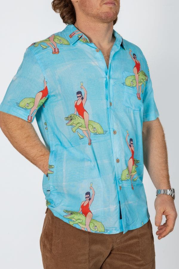 LLAMA M.D. - 7-SEAS BUTTON UP - image 2