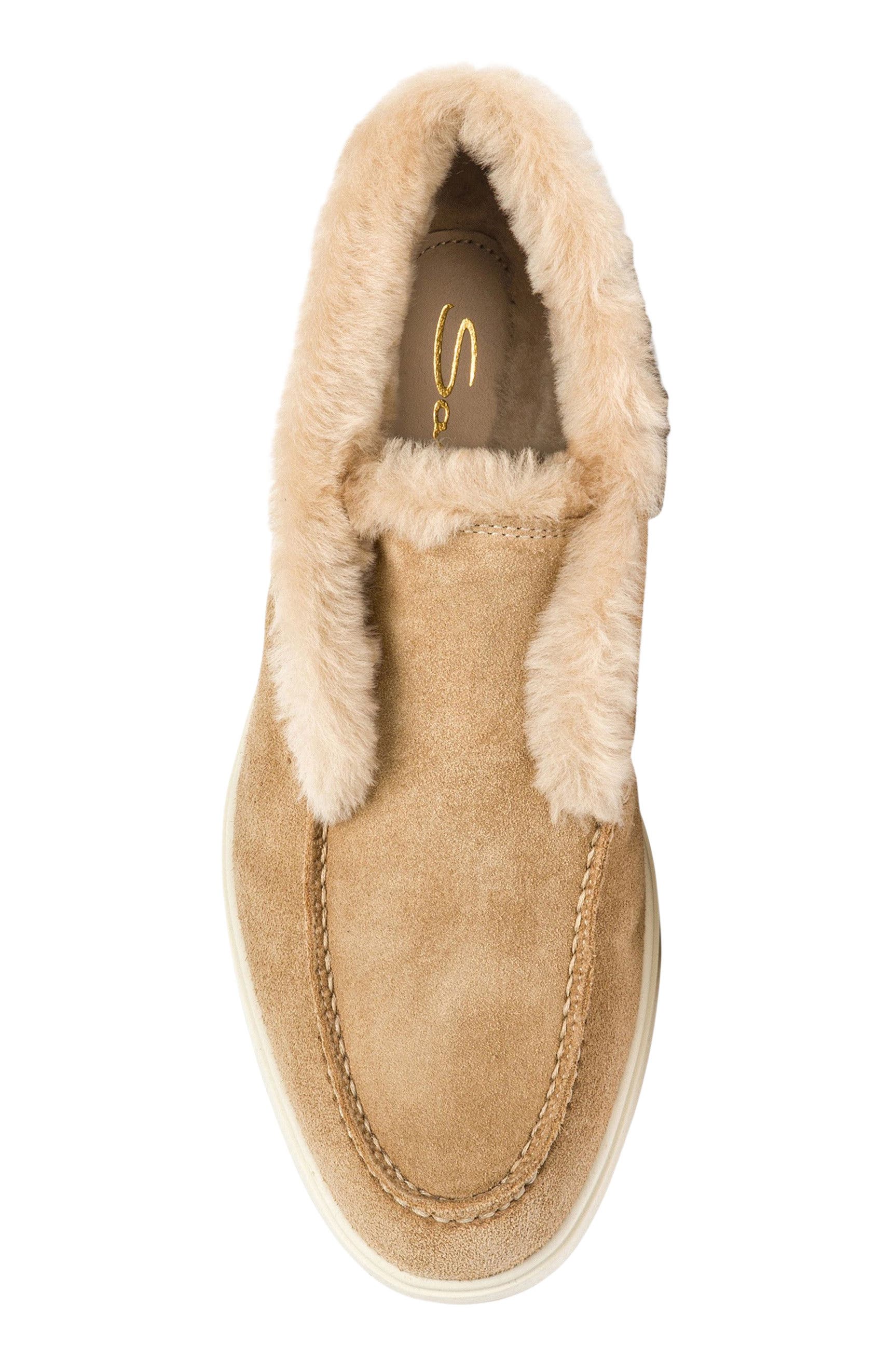 Santoni Women
s suede desert boot, Alternate, color, Brown