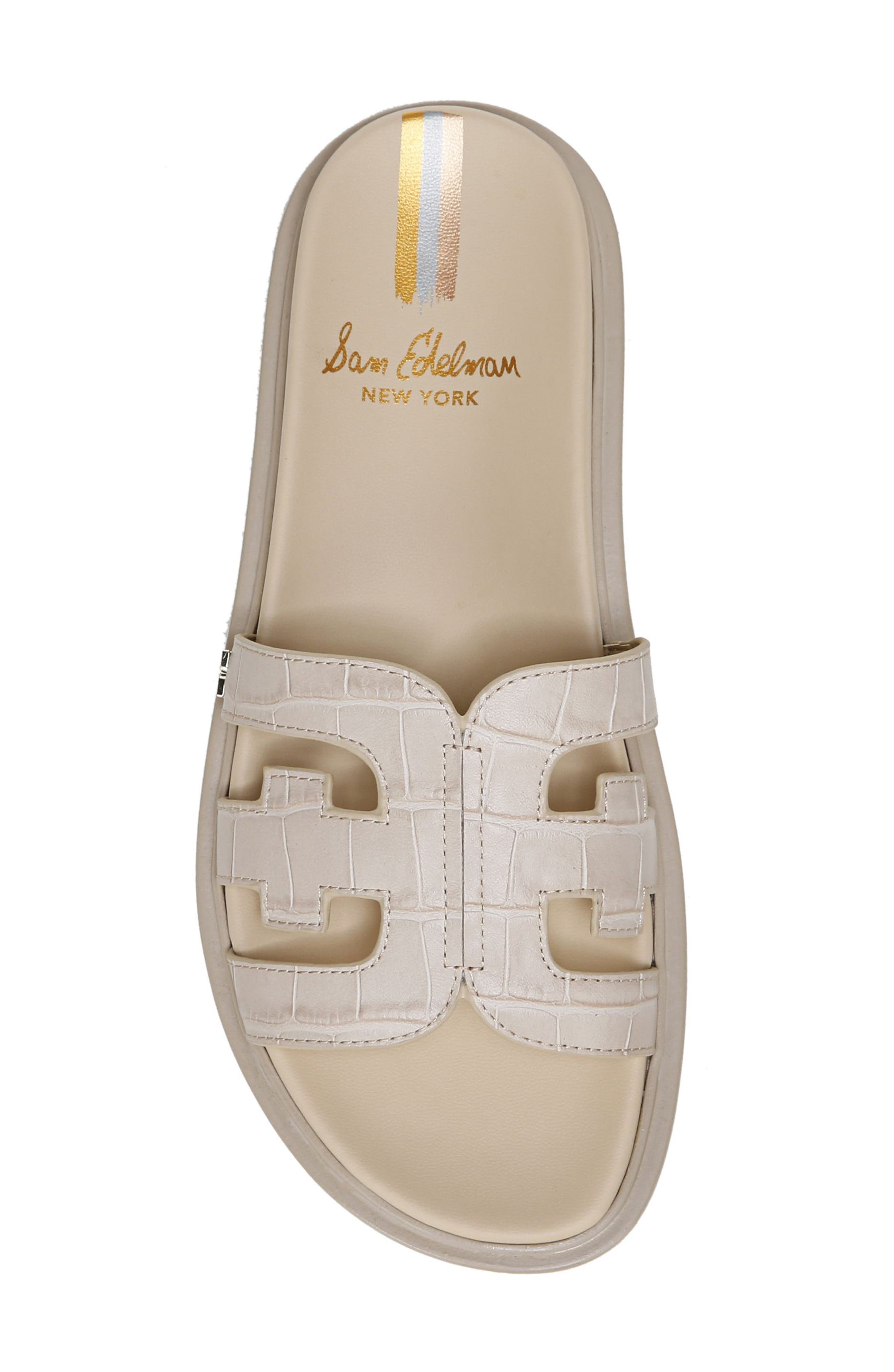 Valeri Slide Sandal, Alternate, color, FRENCH OAK