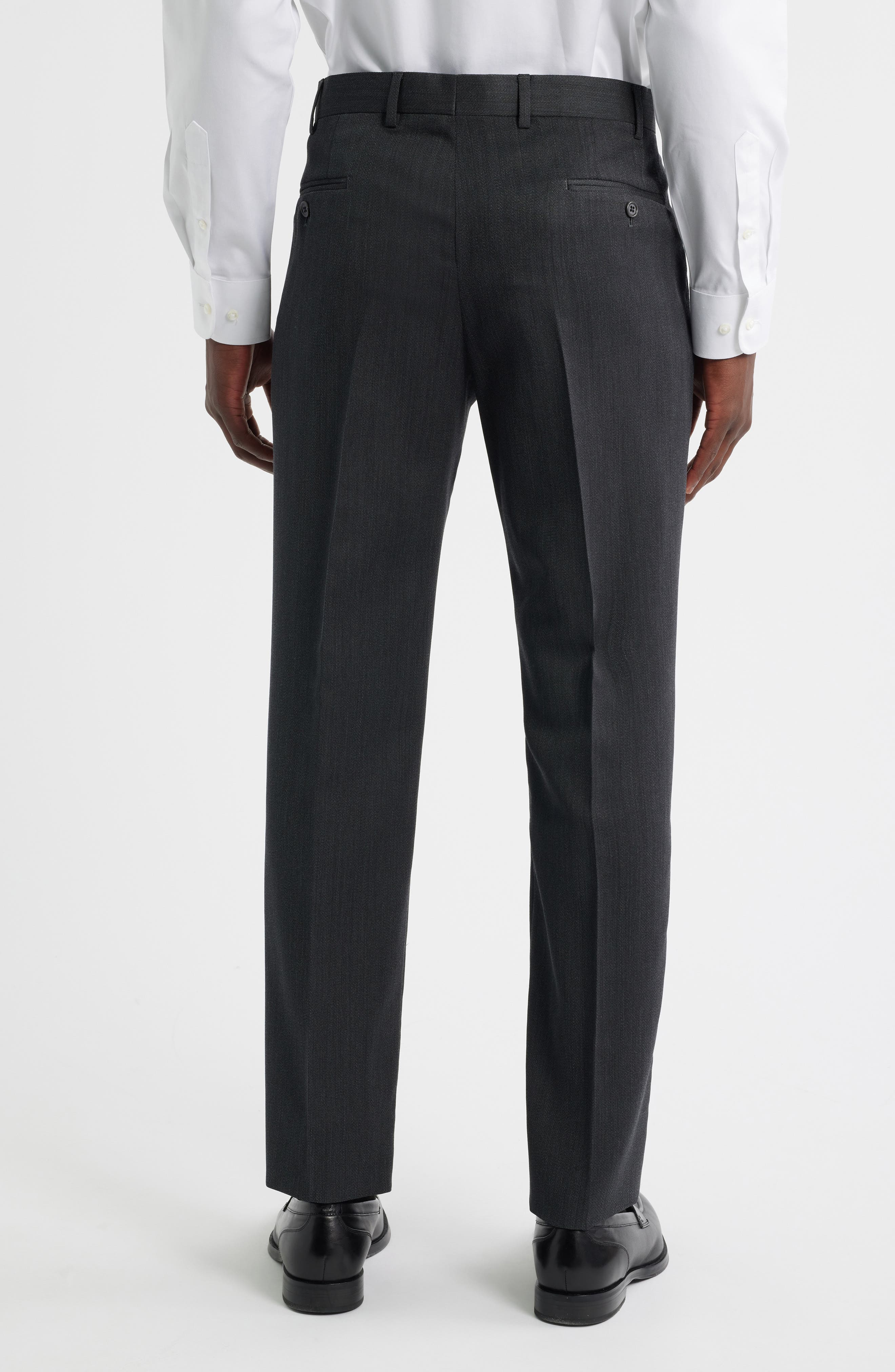 Flat Front Wool Dress Pants - image 2