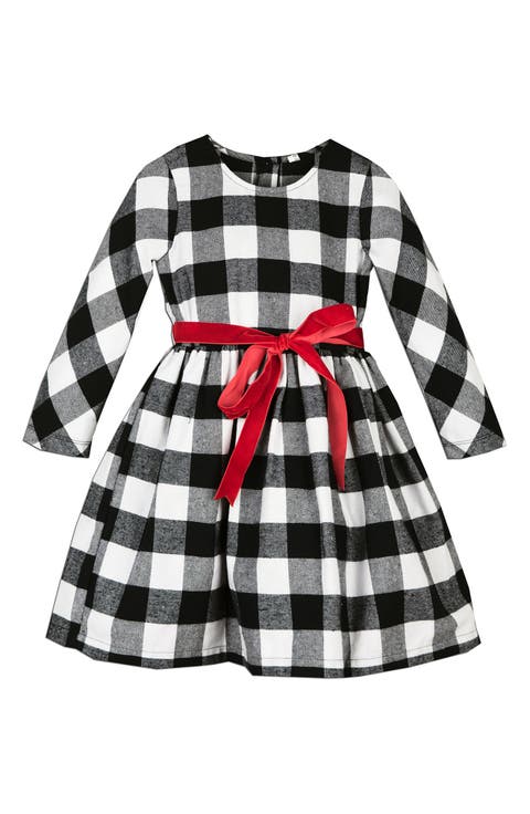 Kids' Buffalo Check Party Dress (Little Kid)