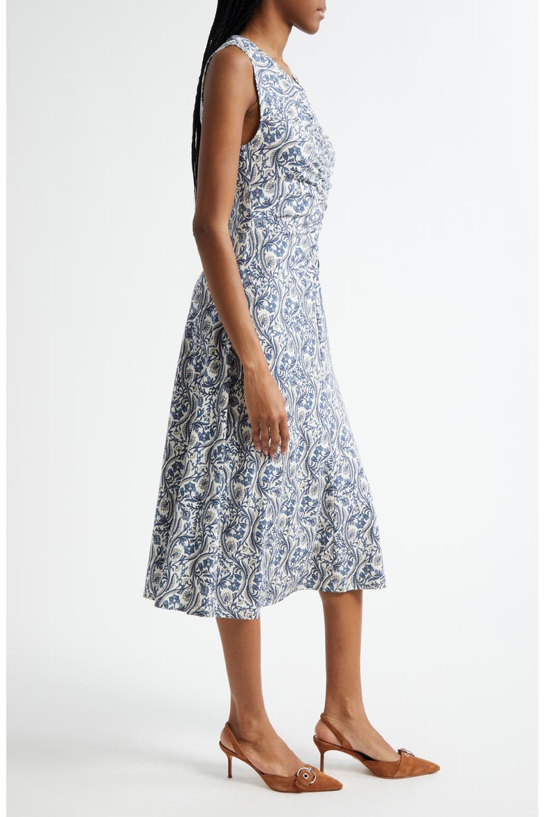Gale Floral Paisley Dress, Alternate, color, DOVE MULTI