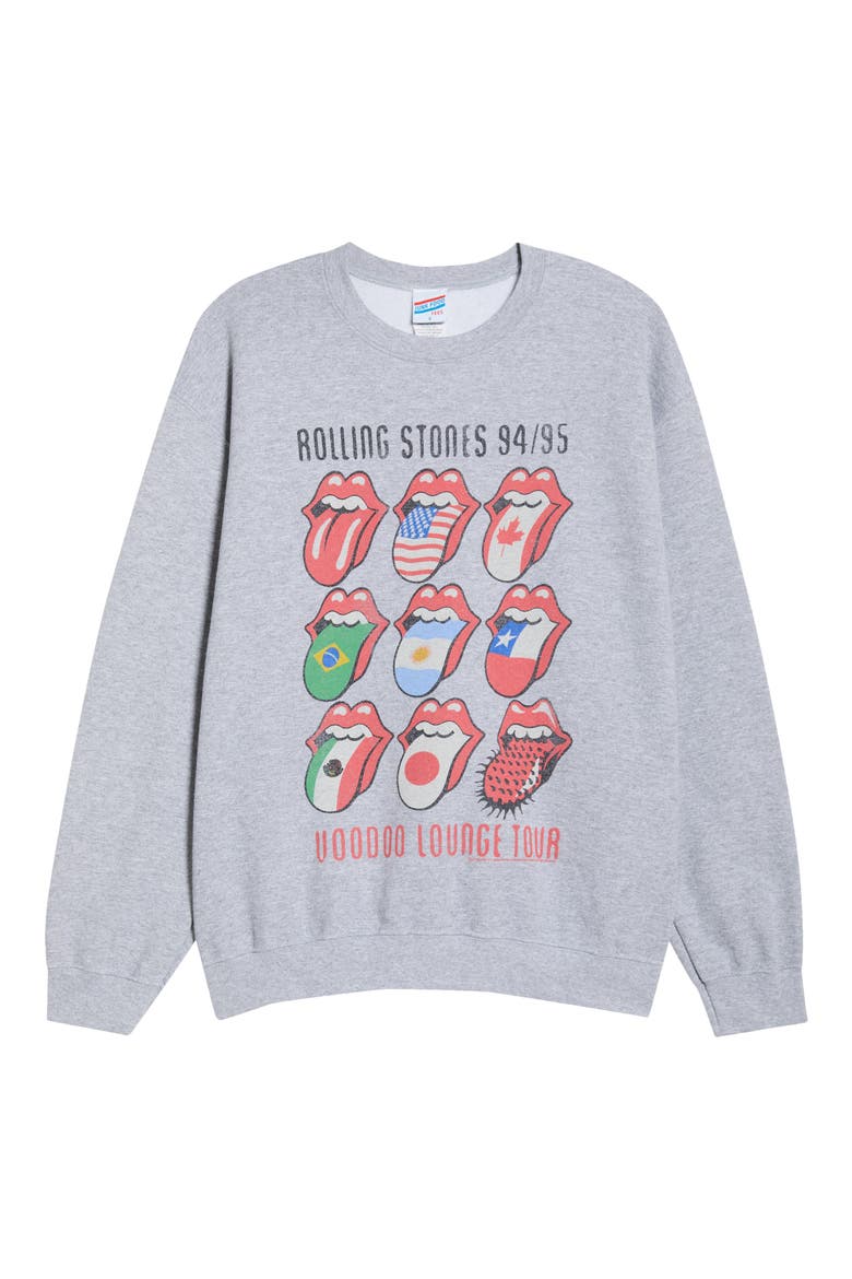 Voodoo Lounge Tour Hot Lips Graphic Sweatshirt, Alternate, color, SPORT GREY