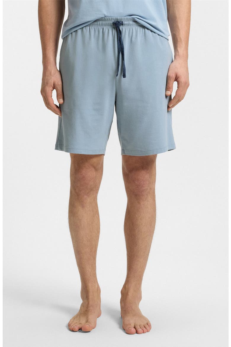 Mix Match Stretch Cotton Pajama Shorts, Main, color, OPEN BLUE