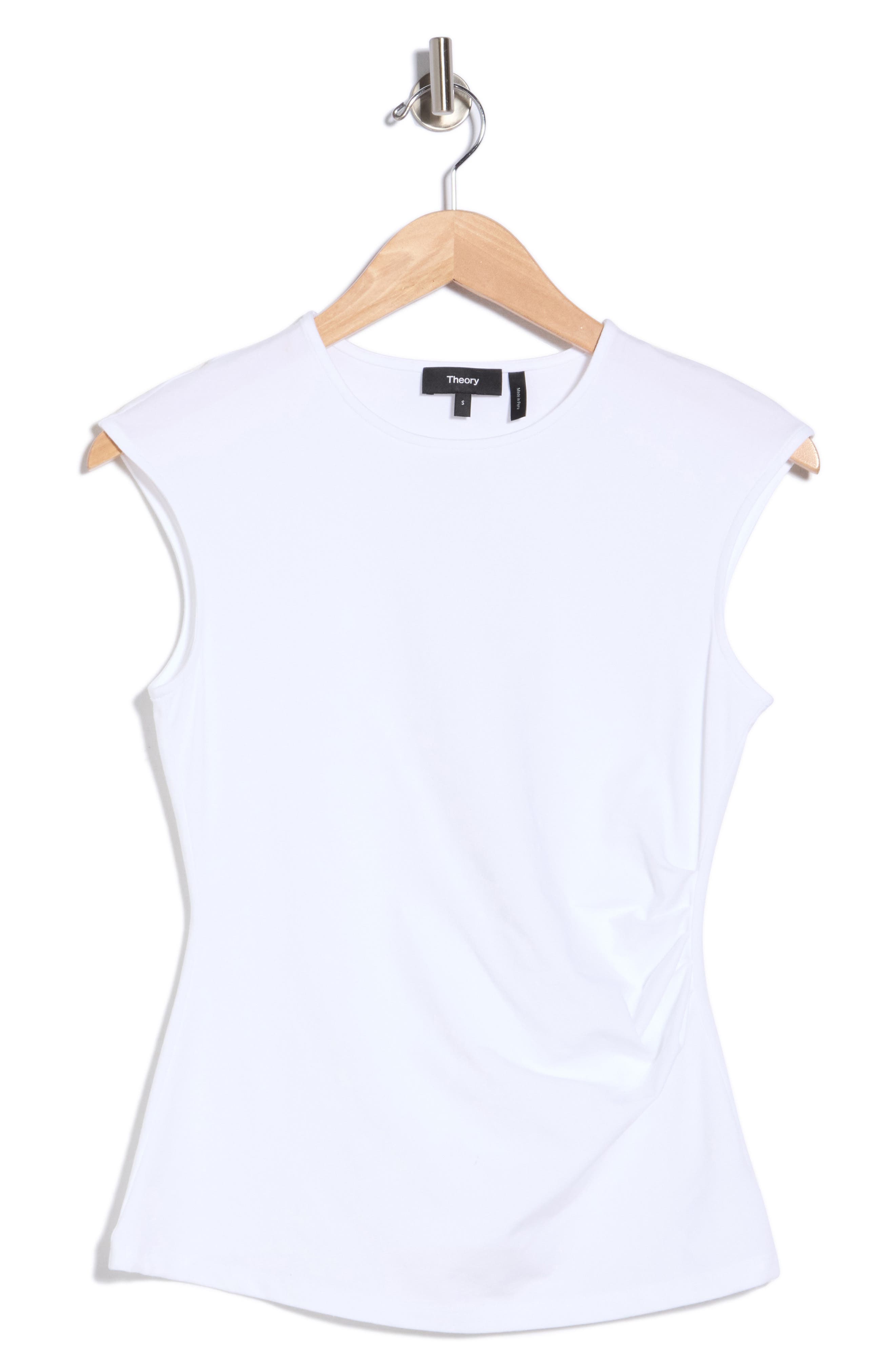 Cap Sleeve Pleated Top