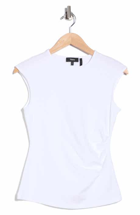 Cap Sleeve Pleated Top