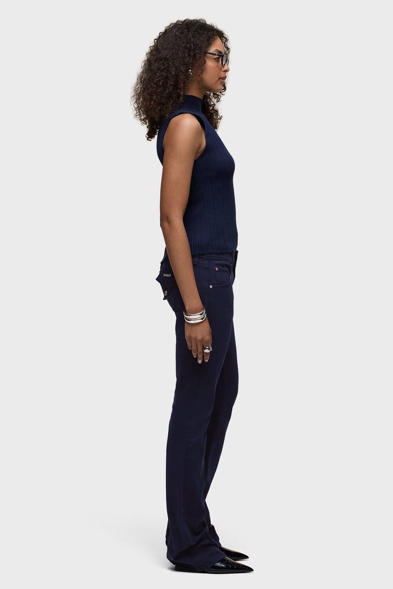 Beth Flap Pocket Baby Bootcut, Alternate, color, NAVY BLAZER