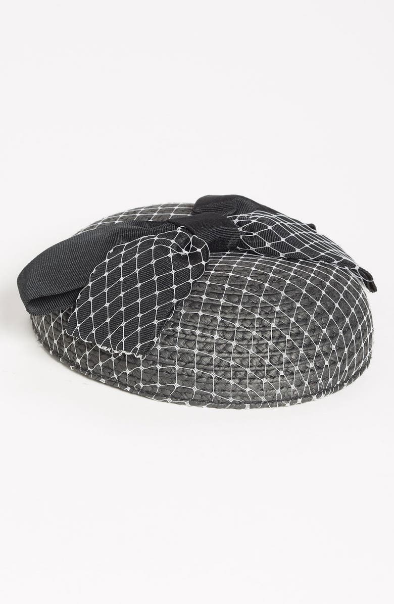 BCBG eneration Mesh Overlay Fascinator, Main, color,