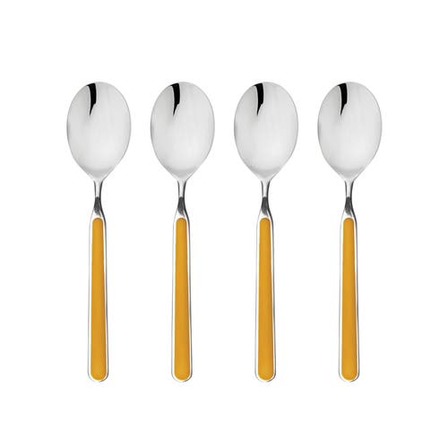 Mepra Fantasia Coffee Spoon Set In Yellow