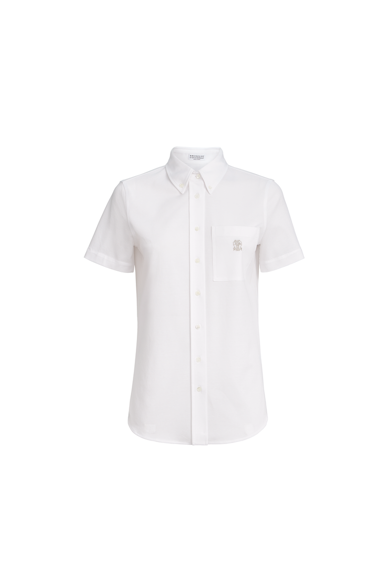 Short sleeve shirt, Alternate, color, White
