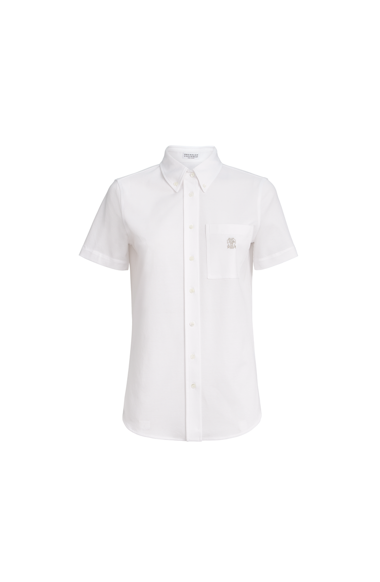 Brunello Cucinelli Short sleeve shirt, Main, color, White