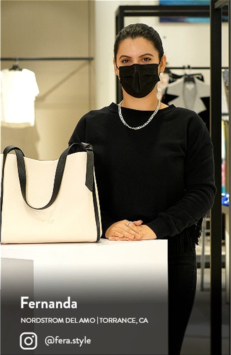 knott colorblocked pebble leather tote, sales video thumbnail