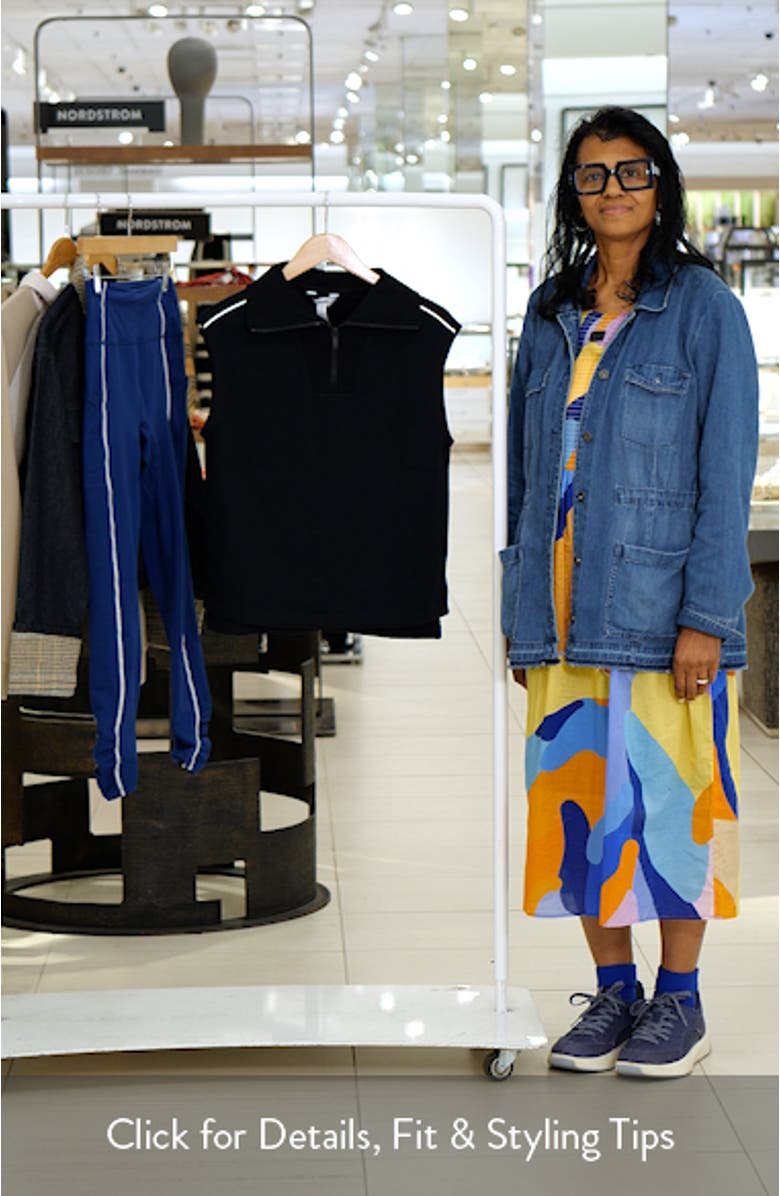 AirEssentials Piqué Sleeveless Half Zip Top, sales video thumbnail