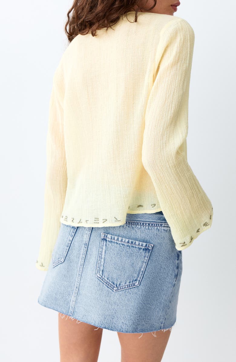 MANGO TEEN <p>Beaded Cotton Top</p>, Alternate, color,