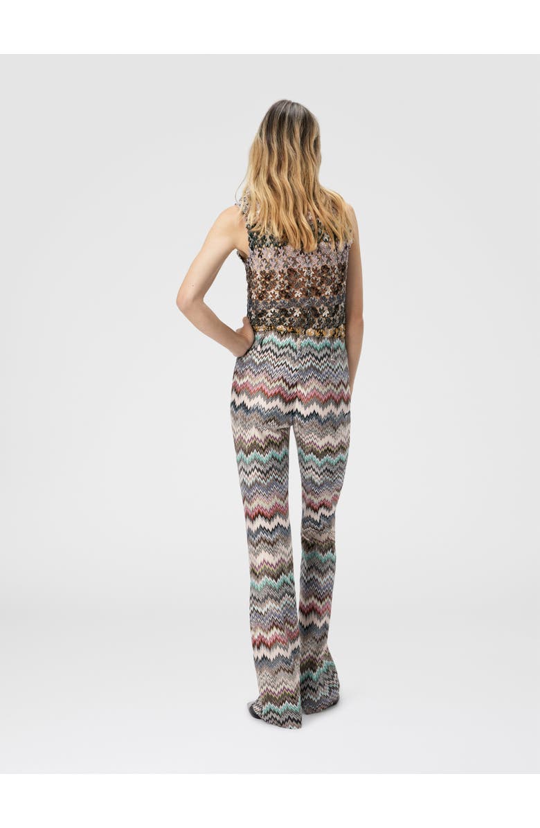 Missoni Flare Pants With Snake Pattern, Alternate, color, Multicoloured