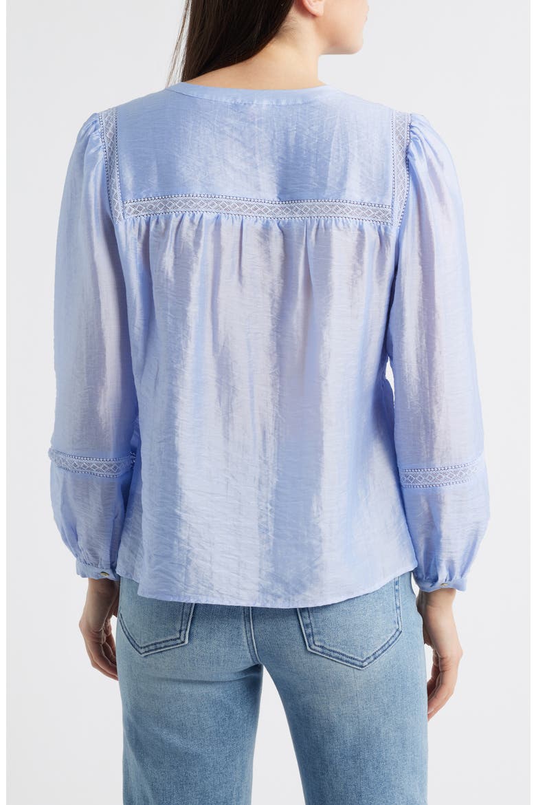Pintuck Taffeta Top, Alternate, color, COOL LAVENDER