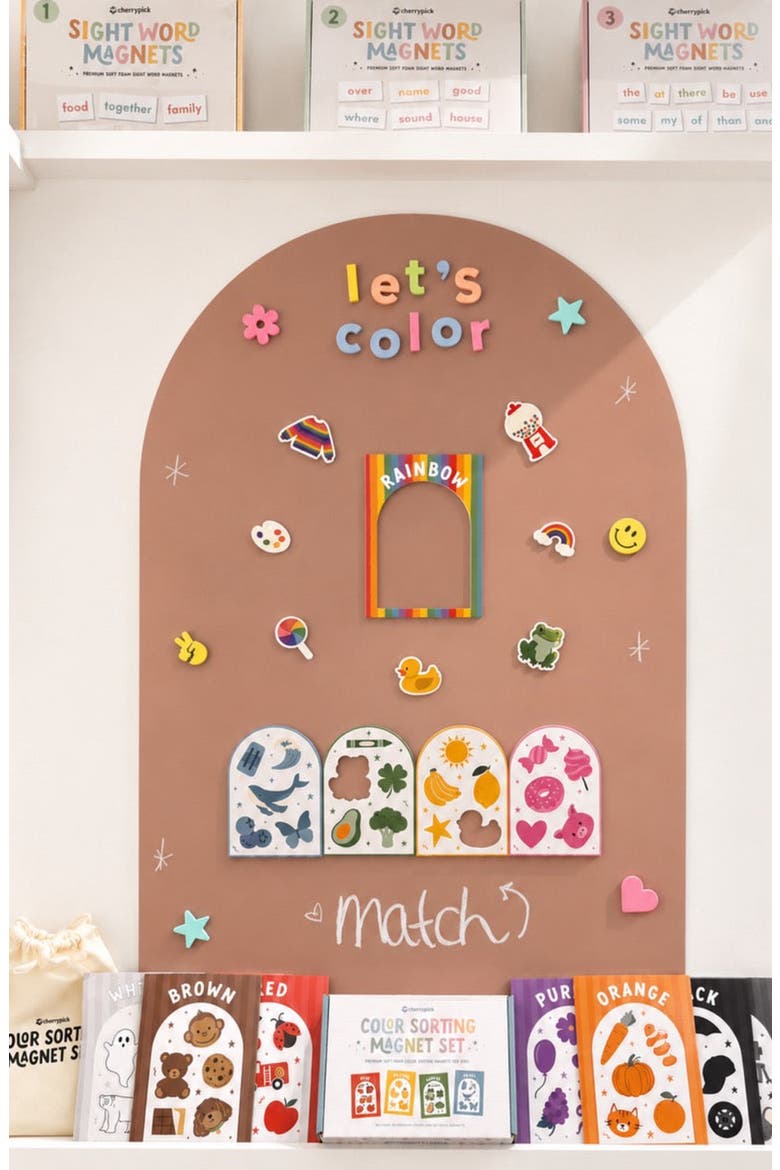 Color Sorting Magnets, 65 Piece Set, Alternate, color, None