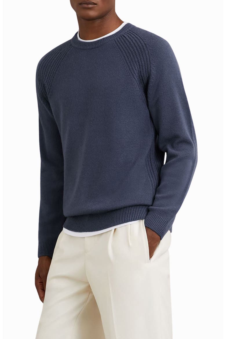 Foulton Wool & Cashmere Sweater, Alternate, color, OCEANIC BLUE