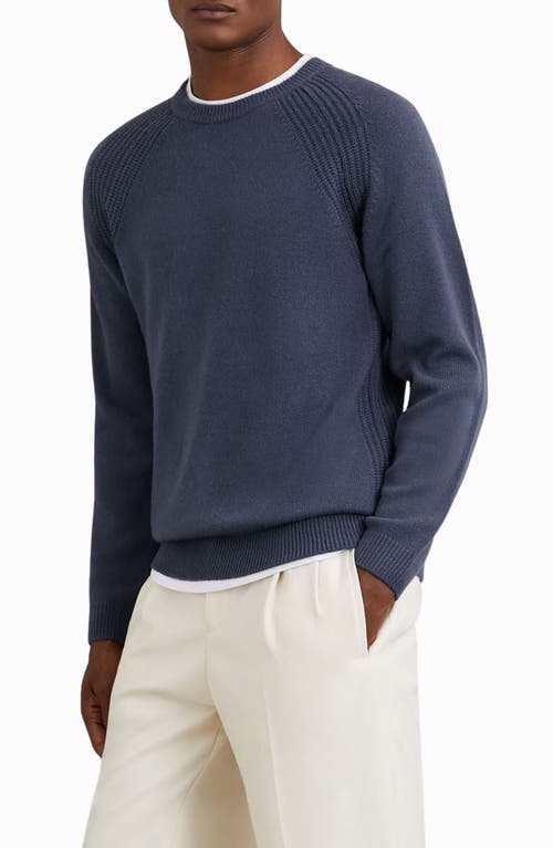 Reiss Foulton Wool & Cashmere Sweater In Blue