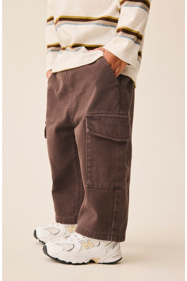 Kids' Superwide Cargo Pants, Alternate, color, BROWN