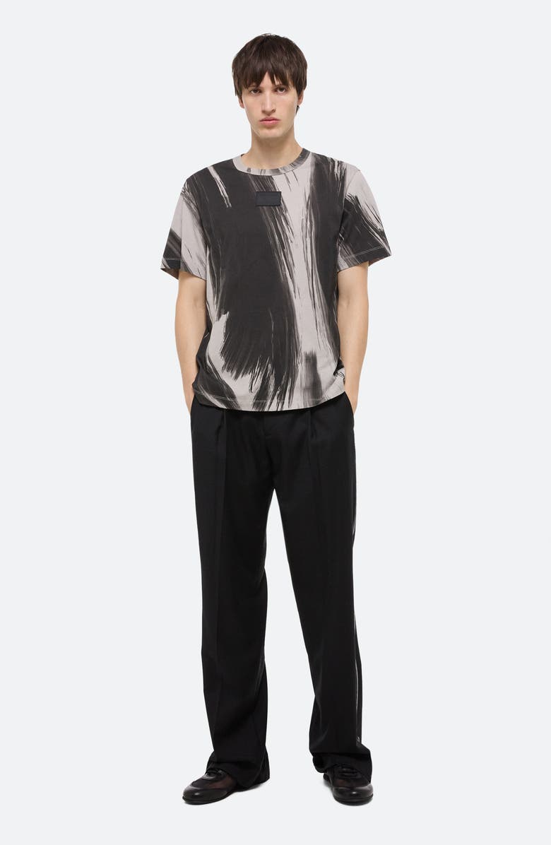 Helmut Lang Feather Brushstroke Print T-Shirt, Alternate, color,