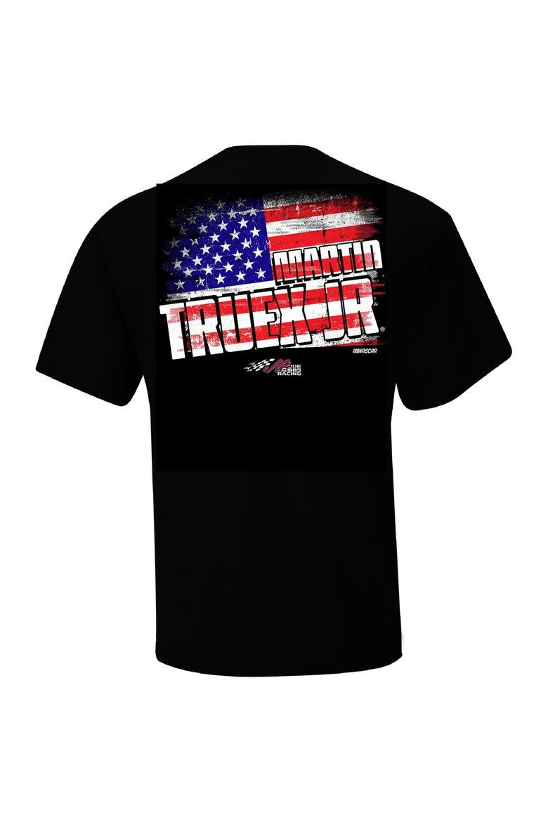 Men's Joe Gibbs Racing Team Collection  Black Martin Truex Jr  Flag T-Shirt, Alternate, color, Black