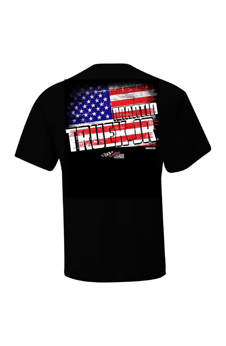 JOE GIBBS RACING TEAM COLLECTION Men's Joe Gibbs Racing Team Collection  Black Martin Truex Jr  Flag T-Shirt, Alternate, color, 