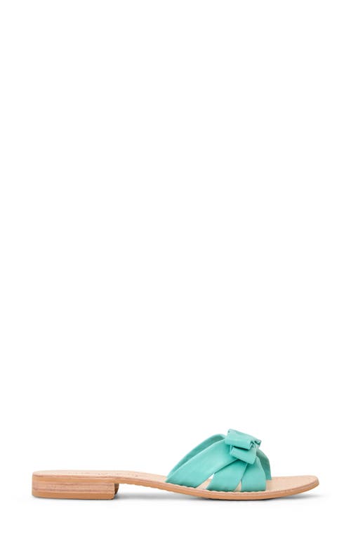 Jack Rogers Brightly Bow Slide Sandal In Aquamarine