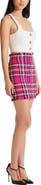 Balmain Short glitter tweed skirt