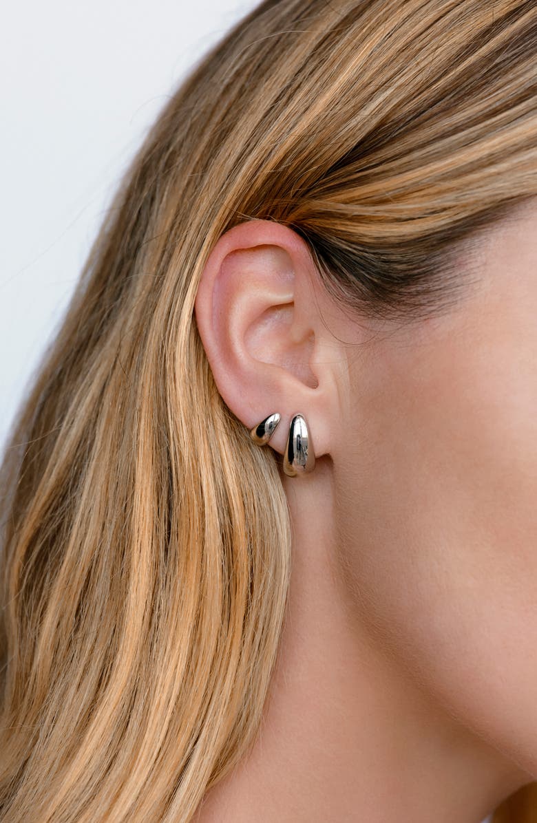 Luv AJ The Classic Claw Set of 2 Hoop Earrings, Alternate, color, Gold