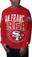 STARTER Men's Starter Scarlet San Francisco 49ers Clutch Hit Long Sleeve T-Shirt