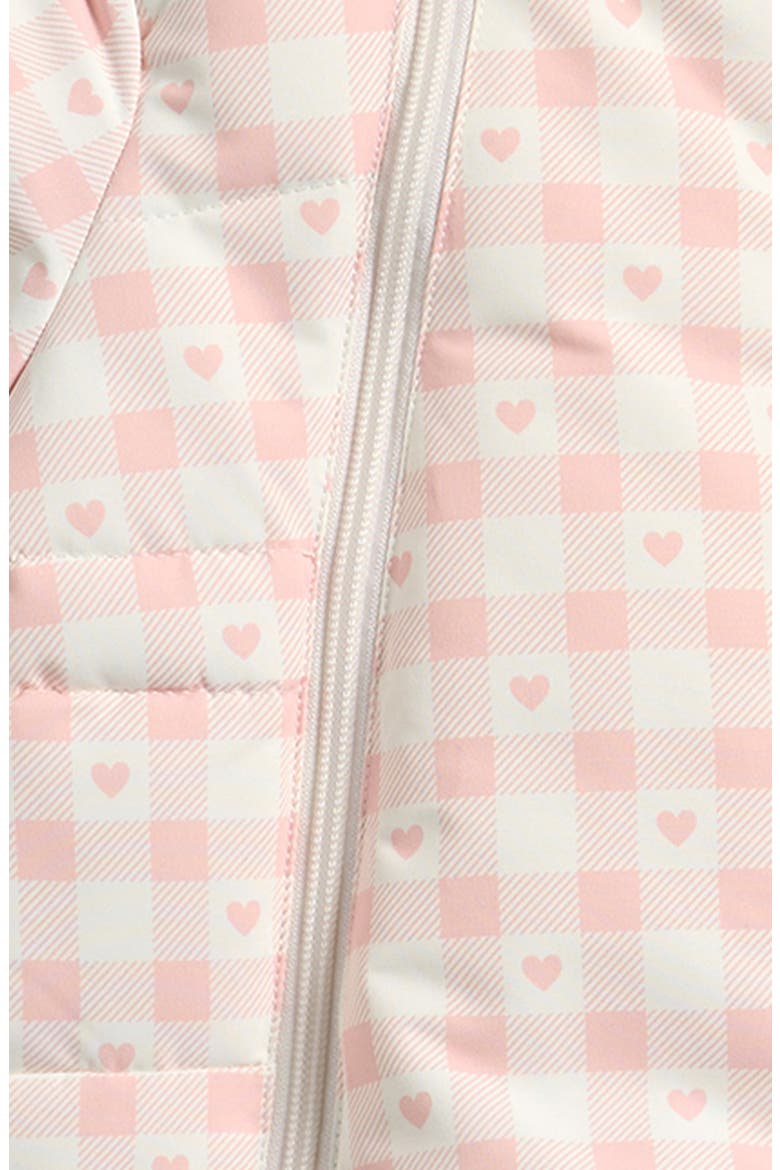 Quilted Hooded Bunting, Alternate, color, LIGHT PINK