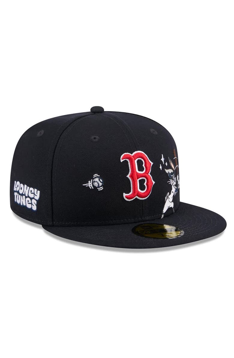 New Era Men's New Era Navy Boston Red Sox Looney Tunes Bugs Bunny 59FIFTY Fitted Hat, Main, color, Navy
